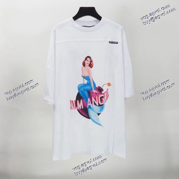 2020秋冬 2色可選 人気が爆発 パーム エンジェルス Palm Angels コピー 半袖Tシャツ